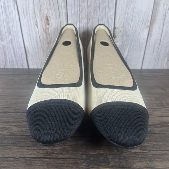 Vivaia Julie 2.0 Knit Pump Women's Sz 10 EU41.5 Beige Black (NIB) - Picture 2 of 9